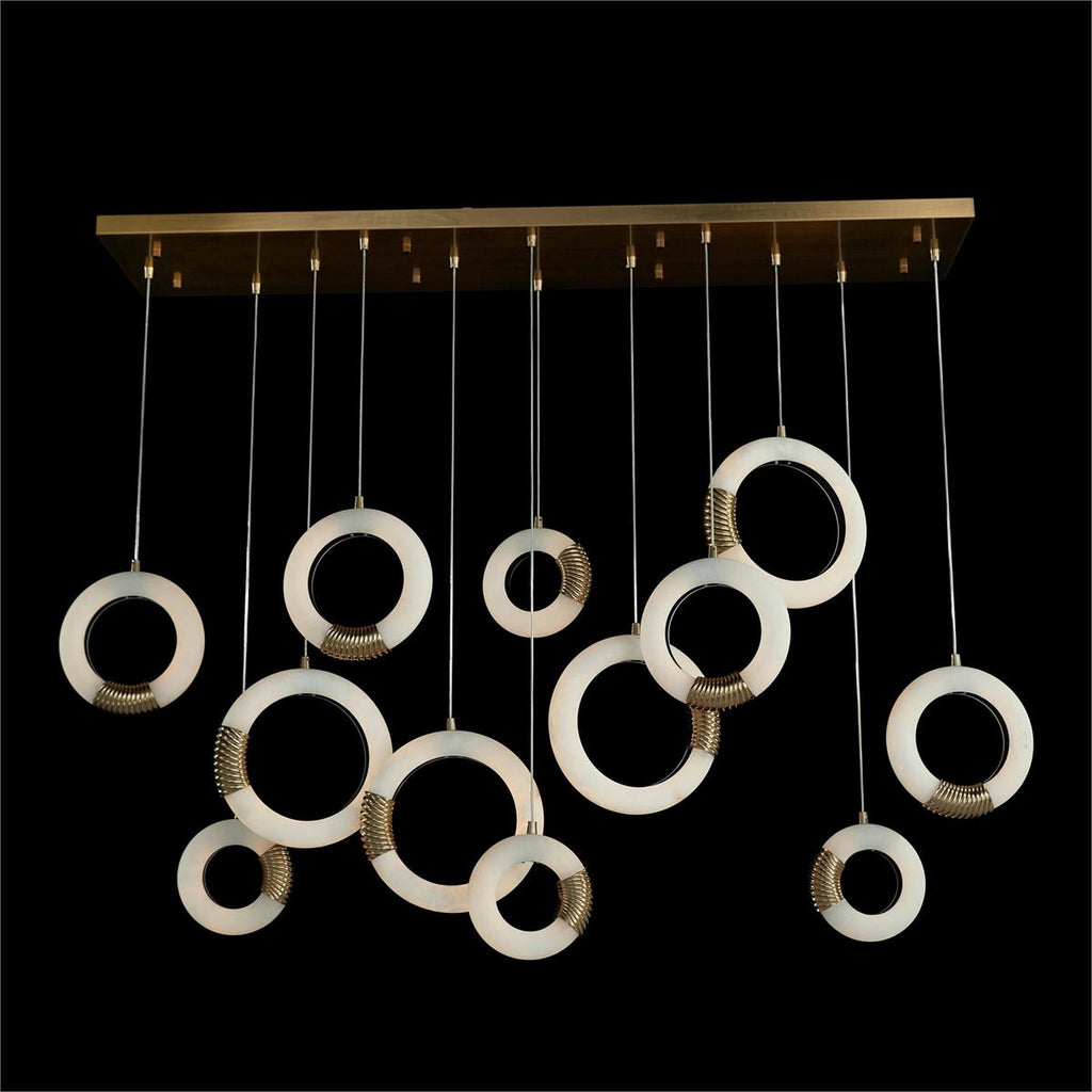 12-Light Alabaster Ring Chandelier / Default Title