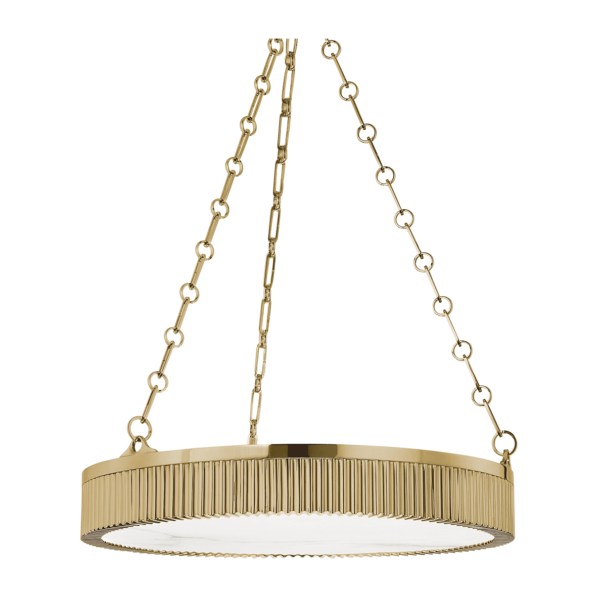 5-Light 22-Inch Chandelier / Aged Brass