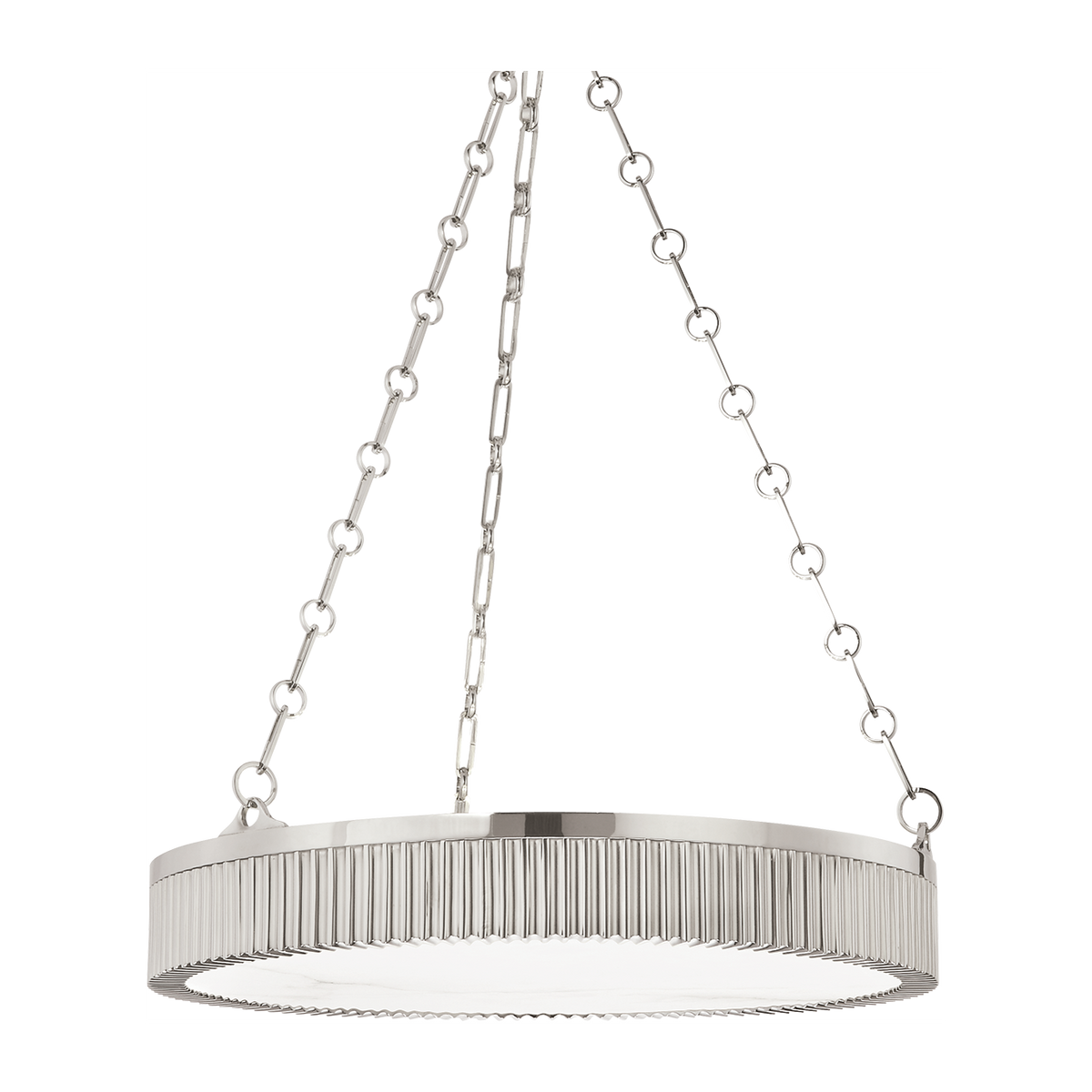 5-Light 22-Inch Chandelier / Polished Nickel