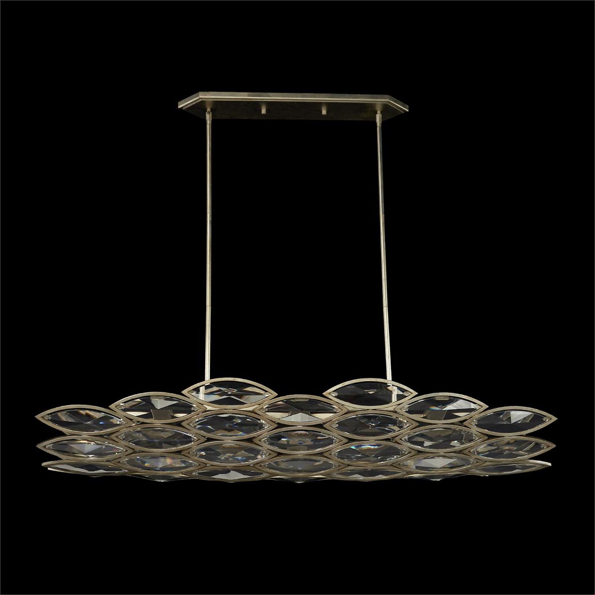 6-Light Crystal Petal Chandelier