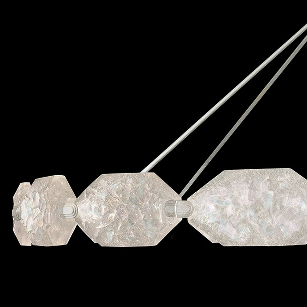 74-Inch Sculpted Glass LED Pendant