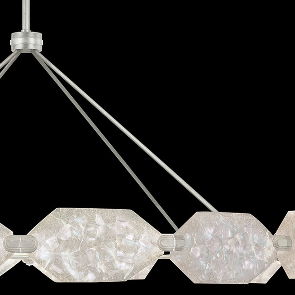 74-Inch Sculpted Glass LED Pendant