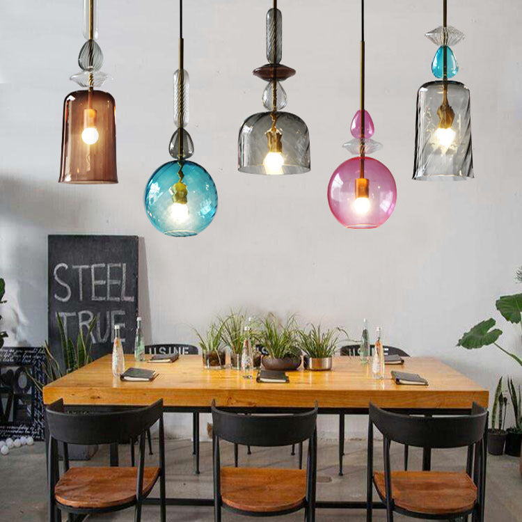 Adjustable Glass LED Pendant Light / Style1
