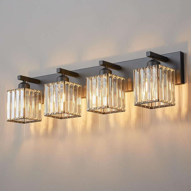 Multi-Light Black or Gold Wall Light / E26 US / Gold / Four