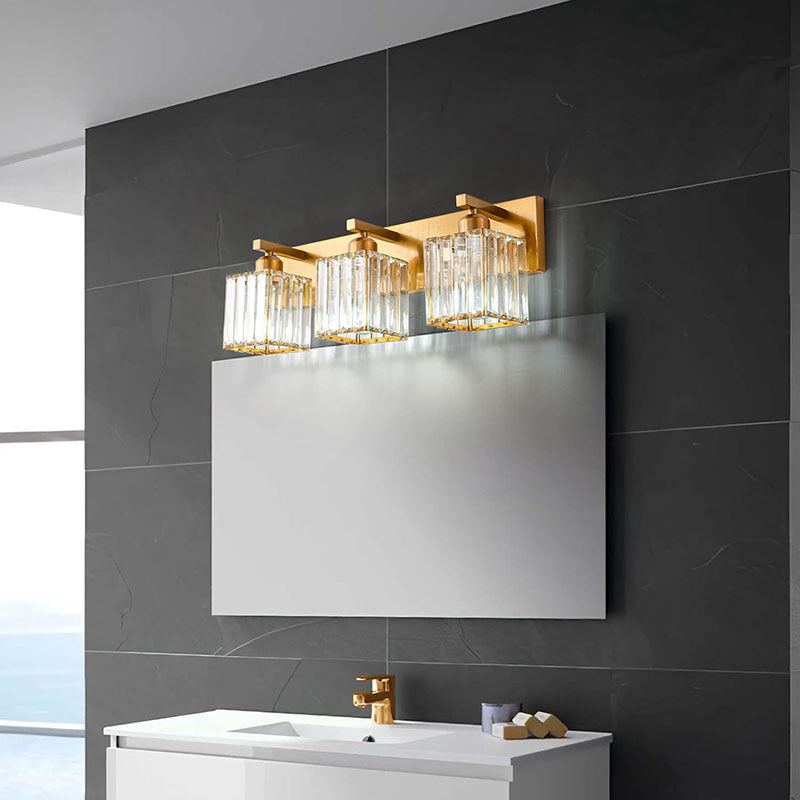 Multi-Light Black or Gold Wall Light / E26 US / Black / Three