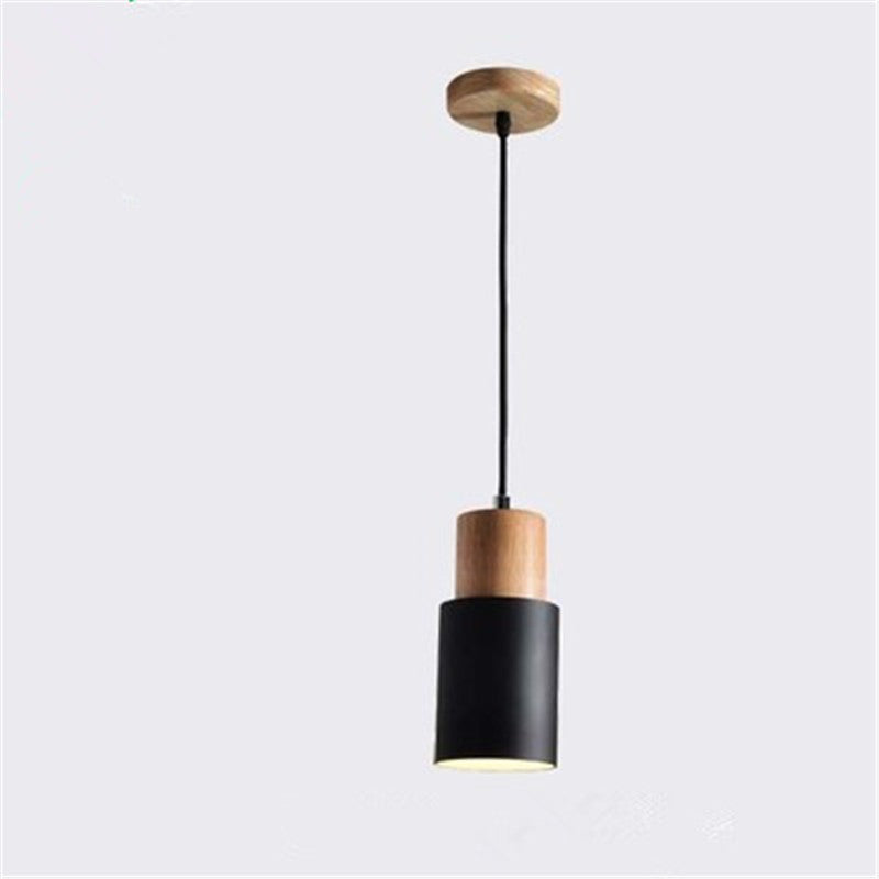 Single-Light Iron Pendant Chandelier / Green / Warm light