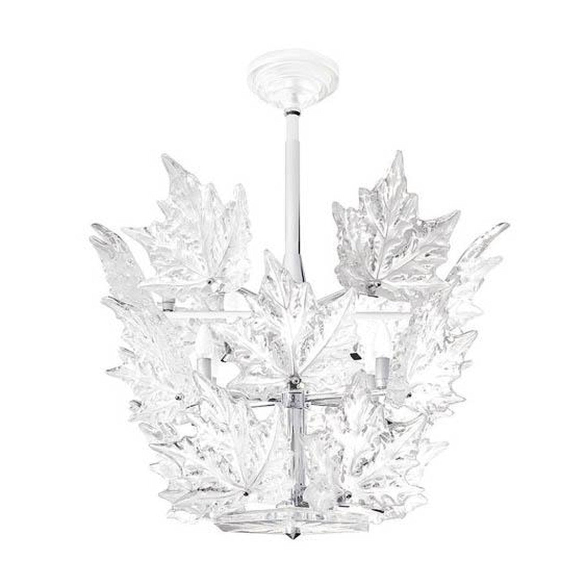 Three-Tier Crystal 2700K Chandelier / Clear/Chrome