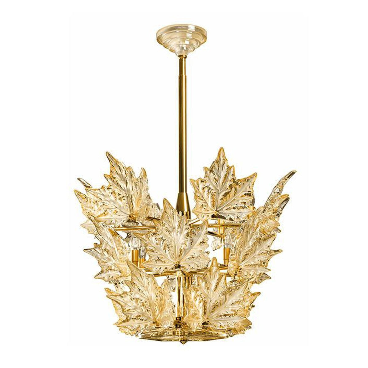 Three-Tier Crystal 2700K Chandelier / Gold Luster/Gilded